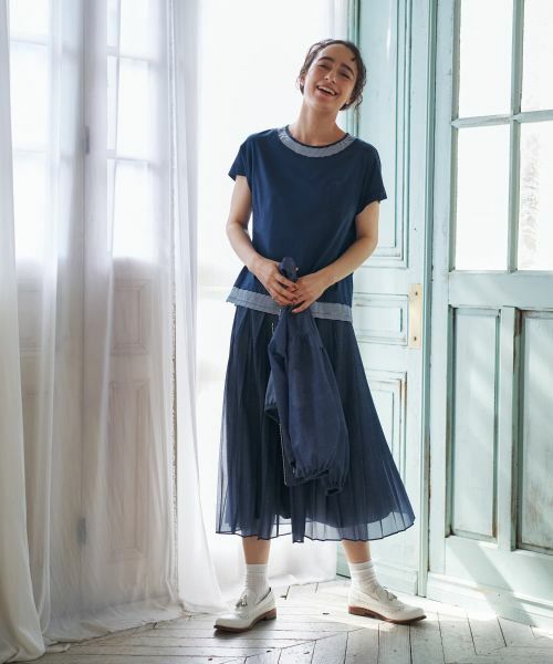 CARA O CRUZ / キャラ・オ・クルス カットソー | ボーダー切替カットソー【CoC by CARA O CRUZ】 | 詳細9