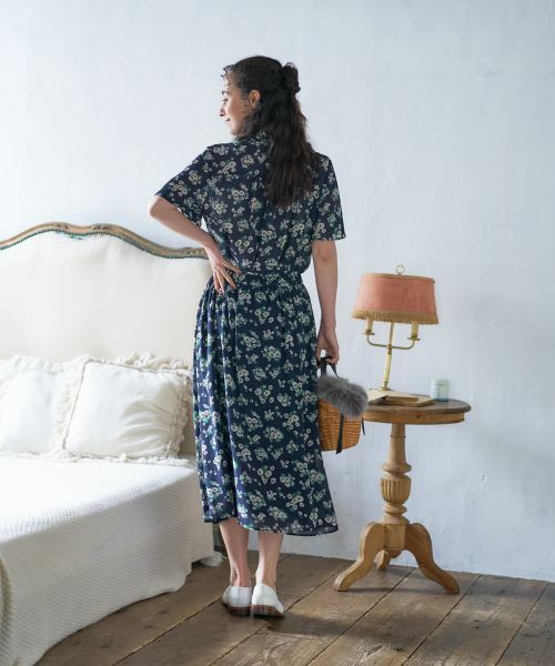 CARA O CRUZ / キャラ・オ・クルス ミニ・ひざ丈スカート | フラワー柄フレアスカート【CoC by CARA O CRUZ】 | 詳細8