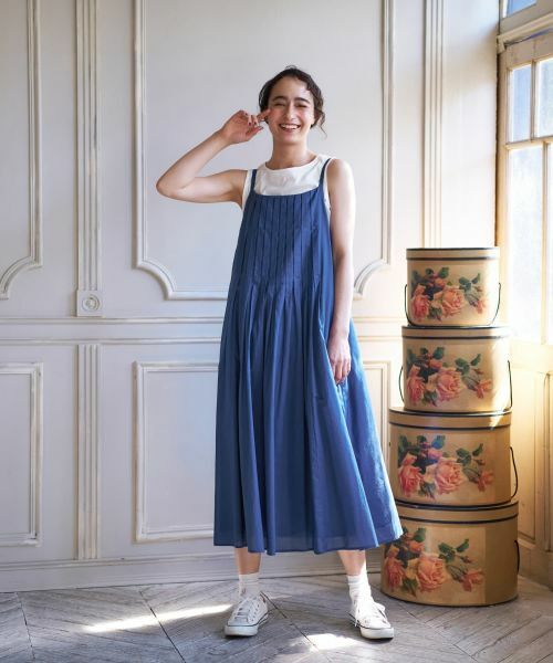 CARA O CRUZ / キャラ・オ・クルス ロング・マキシ丈ワンピース | ジャンパースカート【CoC by CARA O CRUZ】 | 詳細10