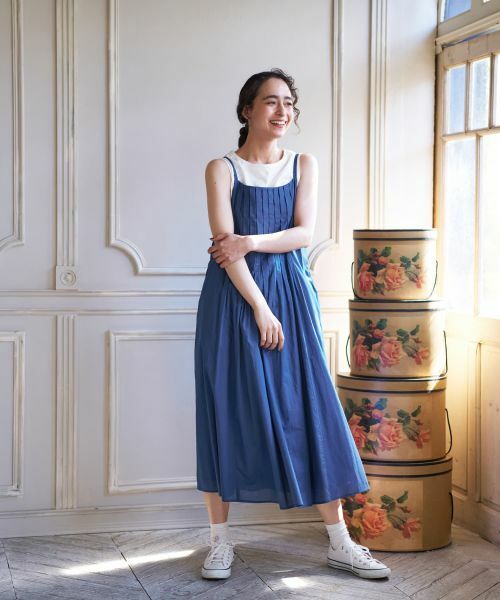 CARA O CRUZ / キャラ・オ・クルス ロング・マキシ丈ワンピース | ジャンパースカート【CoC by CARA O CRUZ】 | 詳細12