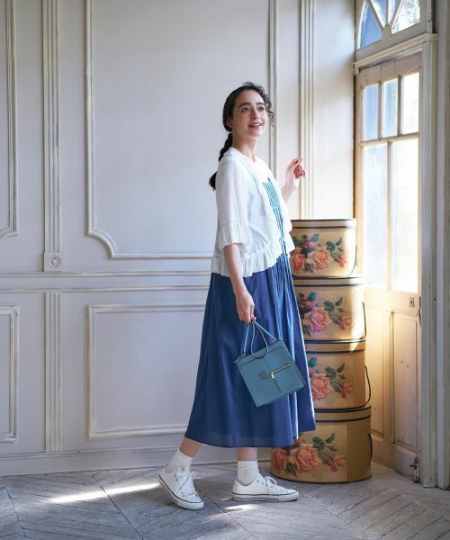 CARA O CRUZ / キャラ・オ・クルス ロング・マキシ丈ワンピース | ジャンパースカート【CoC by CARA O CRUZ】 | 詳細9