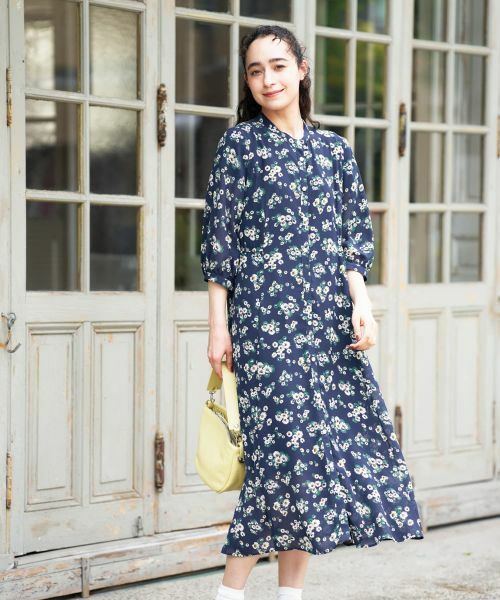 CARA O CRUZ / キャラ・オ・クルス ドレス | フラワー柄シャツワンピース【CoC by CARA O CRUZ】 | 詳細1