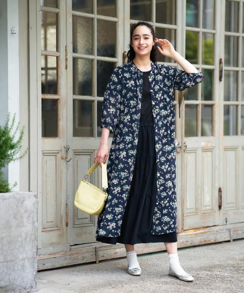 CARA O CRUZ / キャラ・オ・クルス ドレス | フラワー柄シャツワンピース【CoC by CARA O CRUZ】 | 詳細15