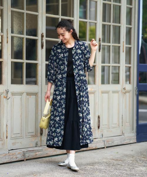 CARA O CRUZ / キャラ・オ・クルス ドレス | フラワー柄シャツワンピース【CoC by CARA O CRUZ】 | 詳細16