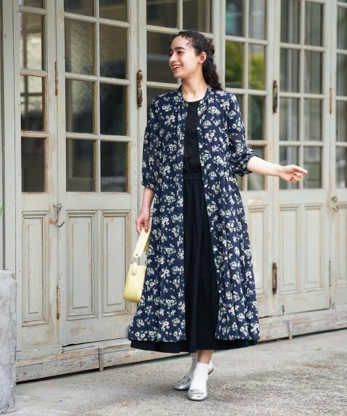 CARA O CRUZ / キャラ・オ・クルス ドレス | フラワー柄シャツワンピース【CoC by CARA O CRUZ】 | 詳細17