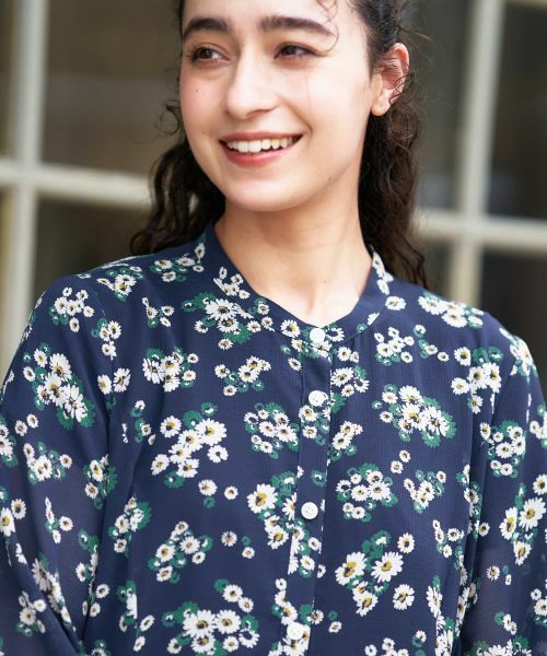 CARA O CRUZ / キャラ・オ・クルス ドレス | フラワー柄シャツワンピース【CoC by CARA O CRUZ】 | 詳細18