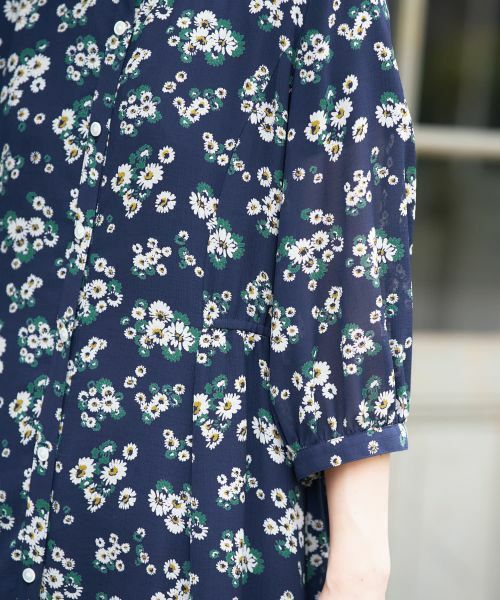 CARA O CRUZ / キャラ・オ・クルス ドレス | フラワー柄シャツワンピース【CoC by CARA O CRUZ】 | 詳細19