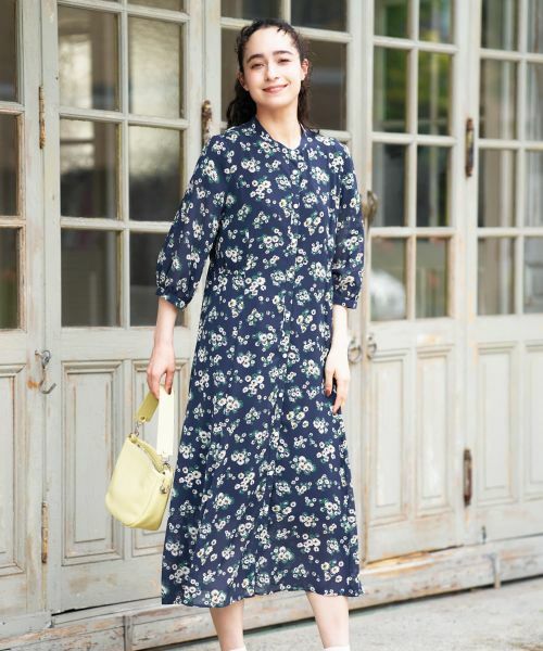 CARA O CRUZ / キャラ・オ・クルス ドレス | フラワー柄シャツワンピース【CoC by CARA O CRUZ】 | 詳細2