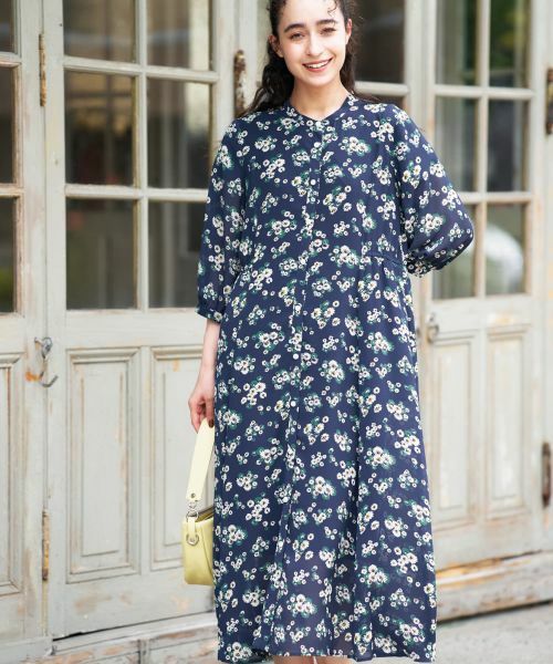 CARA O CRUZ / キャラ・オ・クルス ドレス | フラワー柄シャツワンピース【CoC by CARA O CRUZ】 | 詳細3