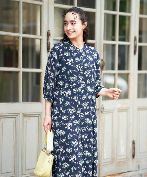 CARA O CRUZ / キャラ・オ・クルス ドレス | フラワー柄シャツワンピース【CoC by CARA O CRUZ】 | 詳細4