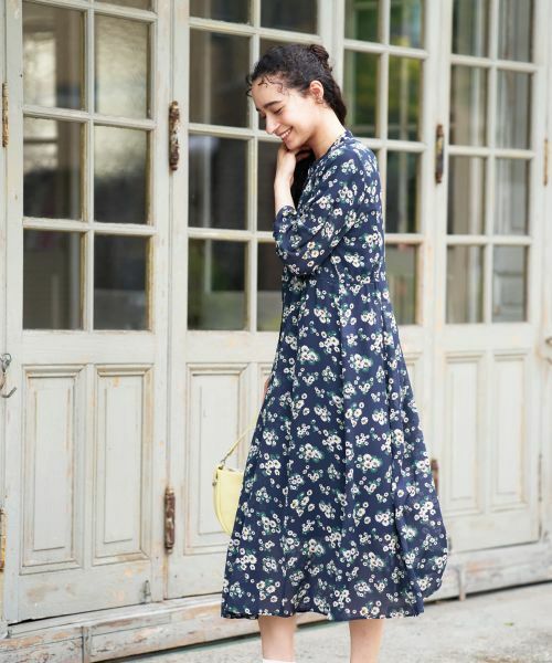 CARA O CRUZ / キャラ・オ・クルス ドレス | フラワー柄シャツワンピース【CoC by CARA O CRUZ】 | 詳細5