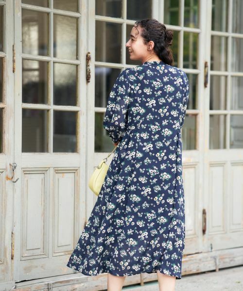 CARA O CRUZ / キャラ・オ・クルス ドレス | フラワー柄シャツワンピース【CoC by CARA O CRUZ】 | 詳細6