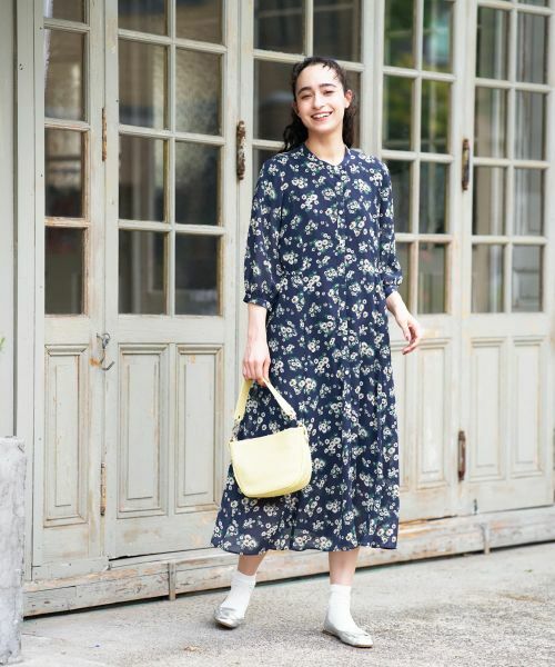 CARA O CRUZ / キャラ・オ・クルス ドレス | フラワー柄シャツワンピース【CoC by CARA O CRUZ】 | 詳細7