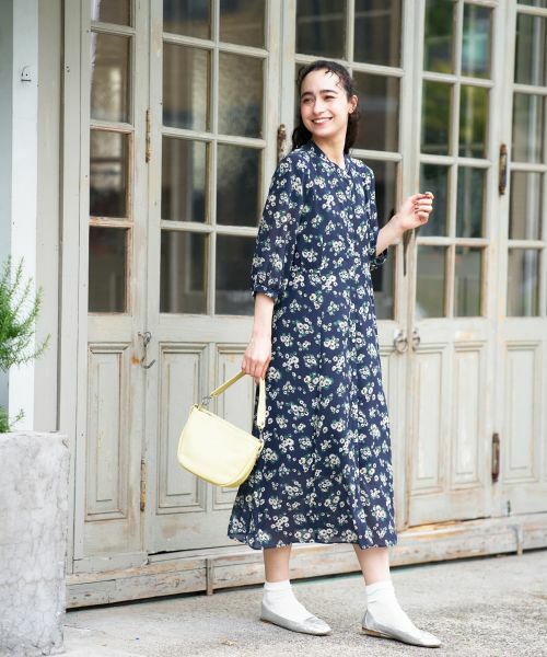 CARA O CRUZ / キャラ・オ・クルス ドレス | フラワー柄シャツワンピース【CoC by CARA O CRUZ】 | 詳細9