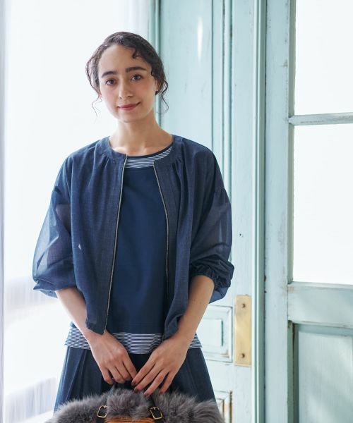 CARA O CRUZ / キャラ・オ・クルス その他アウター | ノーカラージャケット【CoC by CARA O CRUZ】 | 詳細1