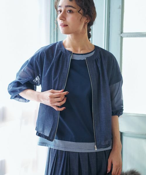 CARA O CRUZ / キャラ・オ・クルス その他アウター | ノーカラージャケット【CoC by CARA O CRUZ】 | 詳細2