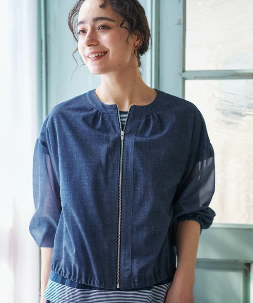 CARA O CRUZ / キャラ・オ・クルス その他アウター | ノーカラージャケット【CoC by CARA O CRUZ】 | 詳細4