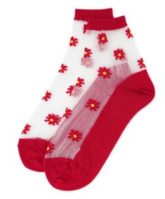 CARA O CRUZ / キャラ・オ・クルス ソックス | シアー切替ショートソックス