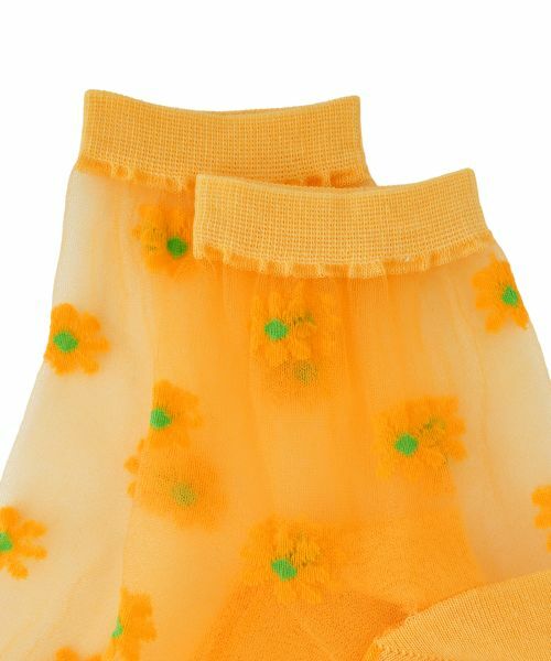 CARA O CRUZ / キャラ・オ・クルス ソックス | シアー切替ショートソックス | 詳細1