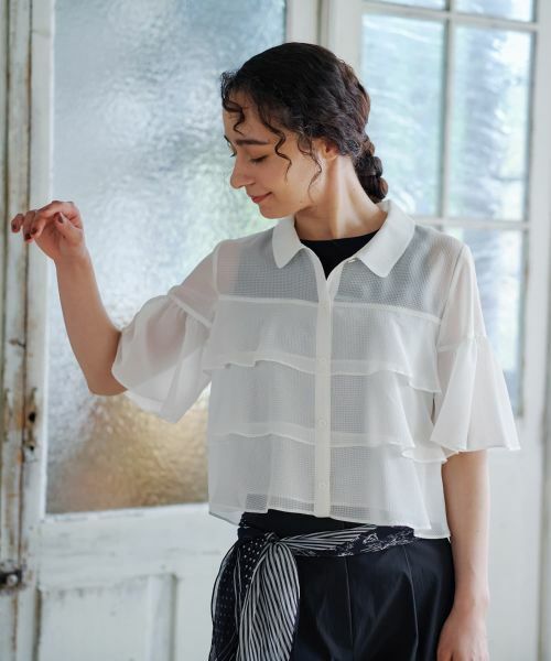 CARA O CRUZ / キャラ・オ・クルス シャツ・ブラウス | ティアードブラウス | 詳細1