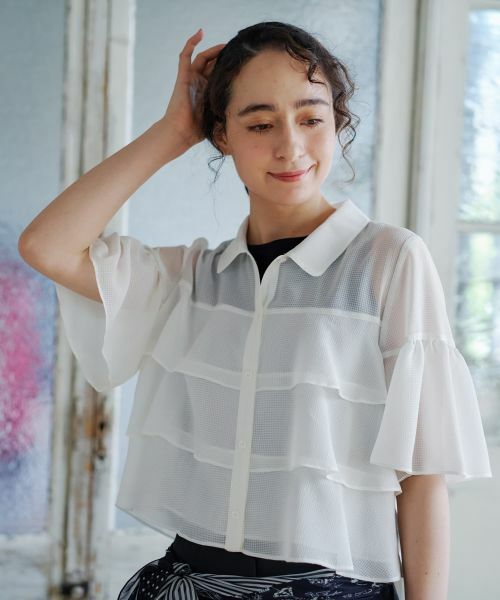 CARA O CRUZ / キャラ・オ・クルス シャツ・ブラウス | ティアードブラウス | 詳細3