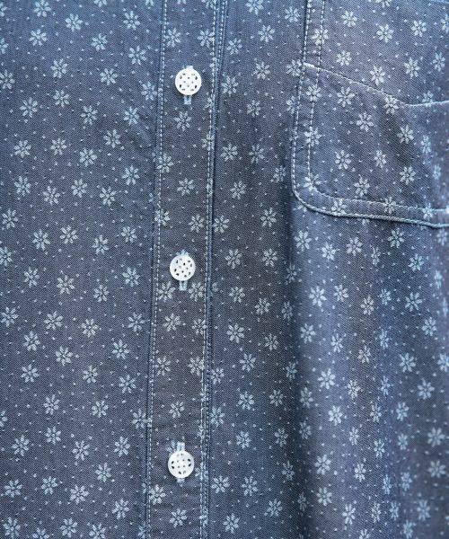 CARA O CRUZ / キャラ・オ・クルス ドレス | 小花柄インディゴデニムのワンピース | 詳細15