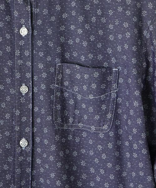 CARA O CRUZ / キャラ・オ・クルス ドレス | 小花柄インディゴデニムのワンピース | 詳細19