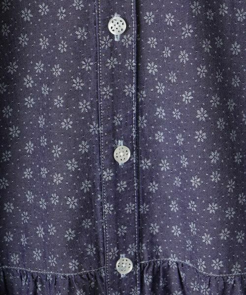 CARA O CRUZ / キャラ・オ・クルス ドレス | 小花柄インディゴデニムのワンピース | 詳細20