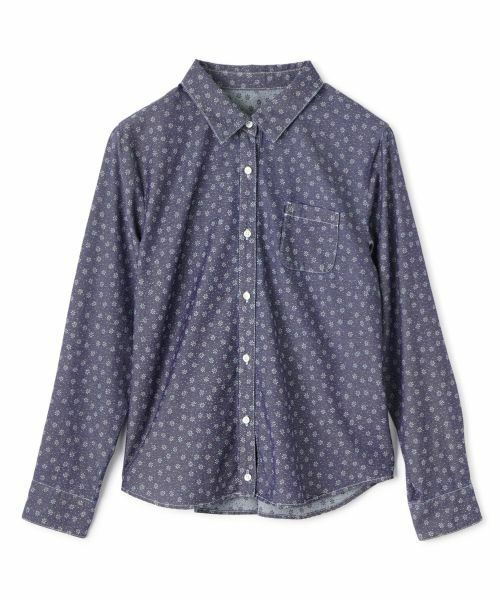 CARA O CRUZ / キャラ・オ・クルス シャツ・ブラウス | 小花柄インディゴデニムシャツ | 詳細16