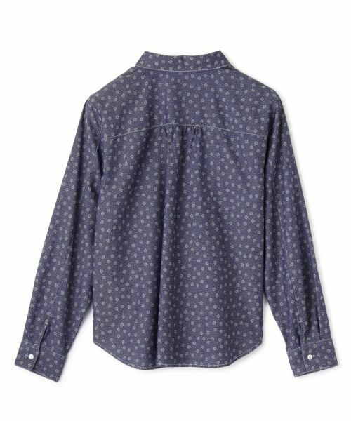 CARA O CRUZ / キャラ・オ・クルス シャツ・ブラウス | 小花柄インディゴデニムシャツ | 詳細17