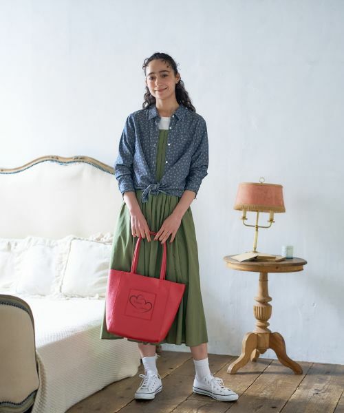 CARA O CRUZ / キャラ・オ・クルス シャツ・ブラウス | 小花柄インディゴデニムシャツ | 詳細9