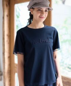 CARA O CRUZ / キャラ・オ・クルス カットソー | 刺繍チュールカットソー