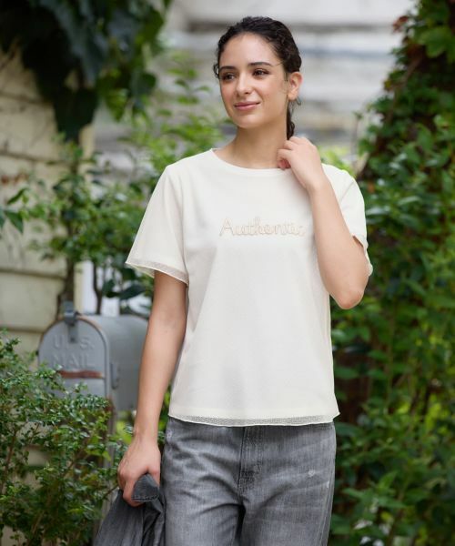 CARA O CRUZ / キャラ・オ・クルス カットソー | 刺繍チュールカットソー | 詳細10