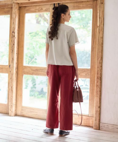 CARA O CRUZ / キャラ・オ・クルス カットソー | 刺繍チュールカットソー | 詳細20