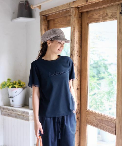 CARA O CRUZ / キャラ・オ・クルス カットソー | 刺繍チュールカットソー | 詳細6