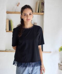 CARA O CRUZ / キャラ・オ・クルス カットソー | チュールフリルカットソー