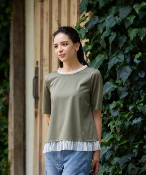 CARA O CRUZ / キャラ・オ・クルス カットソー | チュールフリルカットソー | 詳細1