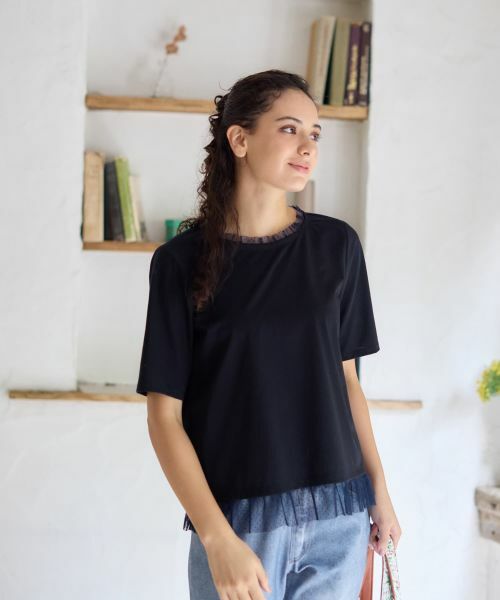 CARA O CRUZ / キャラ・オ・クルス カットソー | チュールフリルカットソー | 詳細10