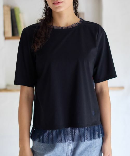 CARA O CRUZ / キャラ・オ・クルス カットソー | チュールフリルカットソー | 詳細11