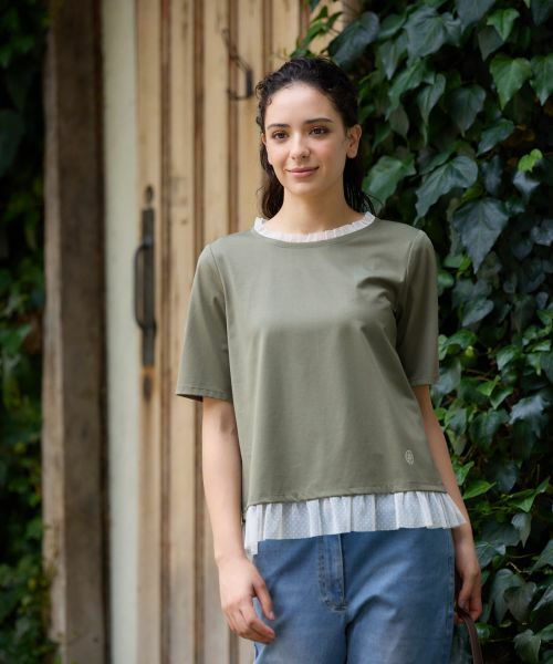 CARA O CRUZ / キャラ・オ・クルス カットソー | チュールフリルカットソー | 詳細2