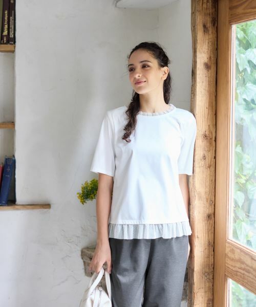 CARA O CRUZ / キャラ・オ・クルス カットソー | チュールフリルカットソー | 詳細7