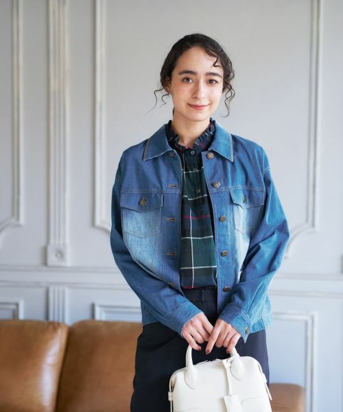 CARA O CRUZ / キャラ・オ・クルス その他アウター | ウォッシュデニムジャケット | 詳細1