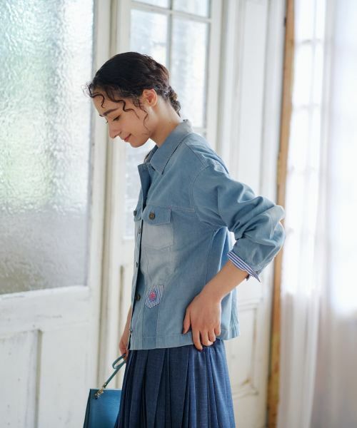 CARA O CRUZ / キャラ・オ・クルス その他アウター | ウォッシュデニムジャケット | 詳細10