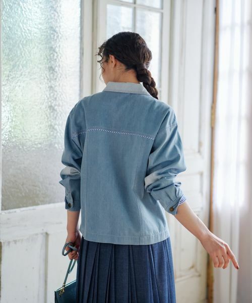 CARA O CRUZ / キャラ・オ・クルス その他アウター | ウォッシュデニムジャケット | 詳細11