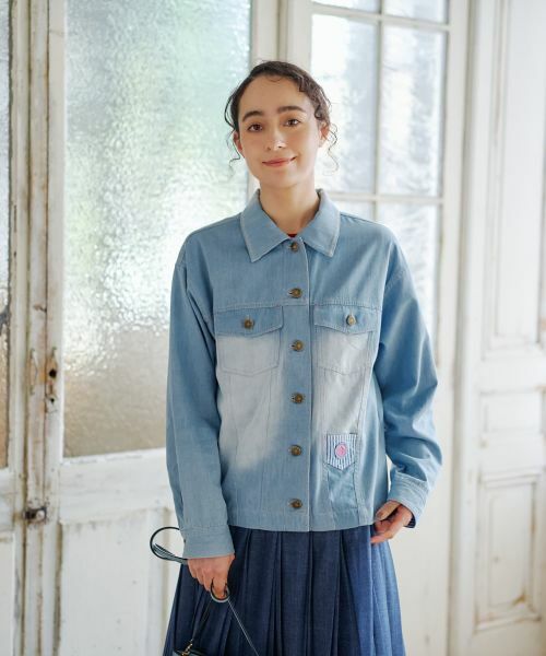 CARA O CRUZ / キャラ・オ・クルス その他アウター | ウォッシュデニムジャケット | 詳細12