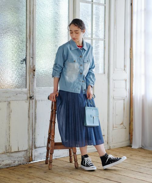 CARA O CRUZ / キャラ・オ・クルス その他アウター | ウォッシュデニムジャケット | 詳細21