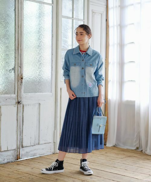 CARA O CRUZ / キャラ・オ・クルス その他アウター | ウォッシュデニムジャケット | 詳細24