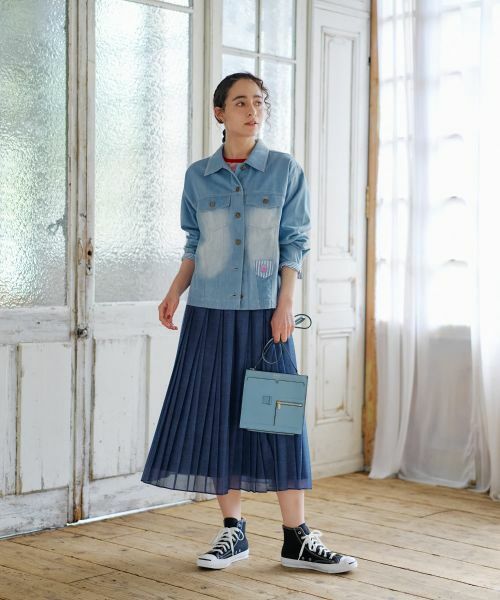 CARA O CRUZ / キャラ・オ・クルス その他アウター | ウォッシュデニムジャケット | 詳細25