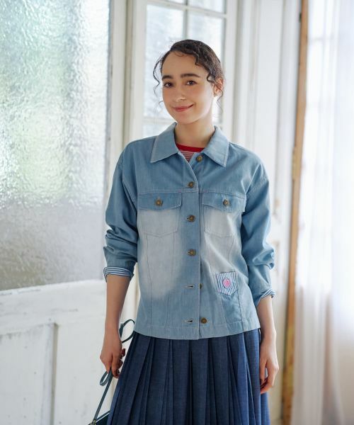 CARA O CRUZ / キャラ・オ・クルス その他アウター | ウォッシュデニムジャケット | 詳細7