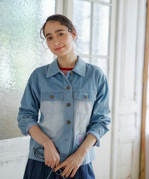 CARA O CRUZ / キャラ・オ・クルス その他アウター | ウォッシュデニムジャケット | 詳細8